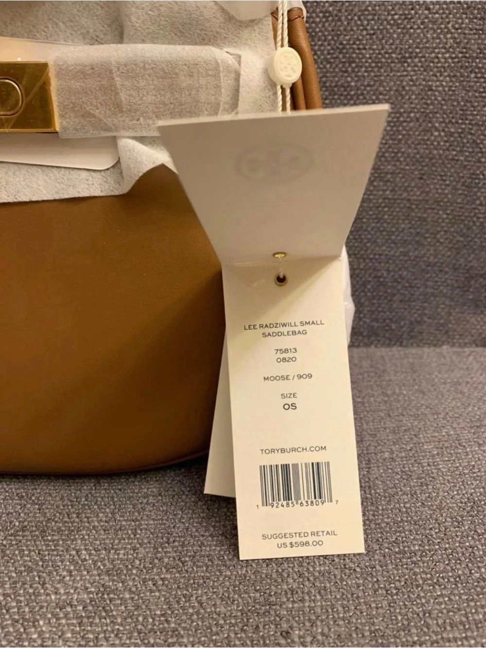 New Tory Burch Shoulder Bag 75813 leather Brown Diagonally crossbody  MRSP $598